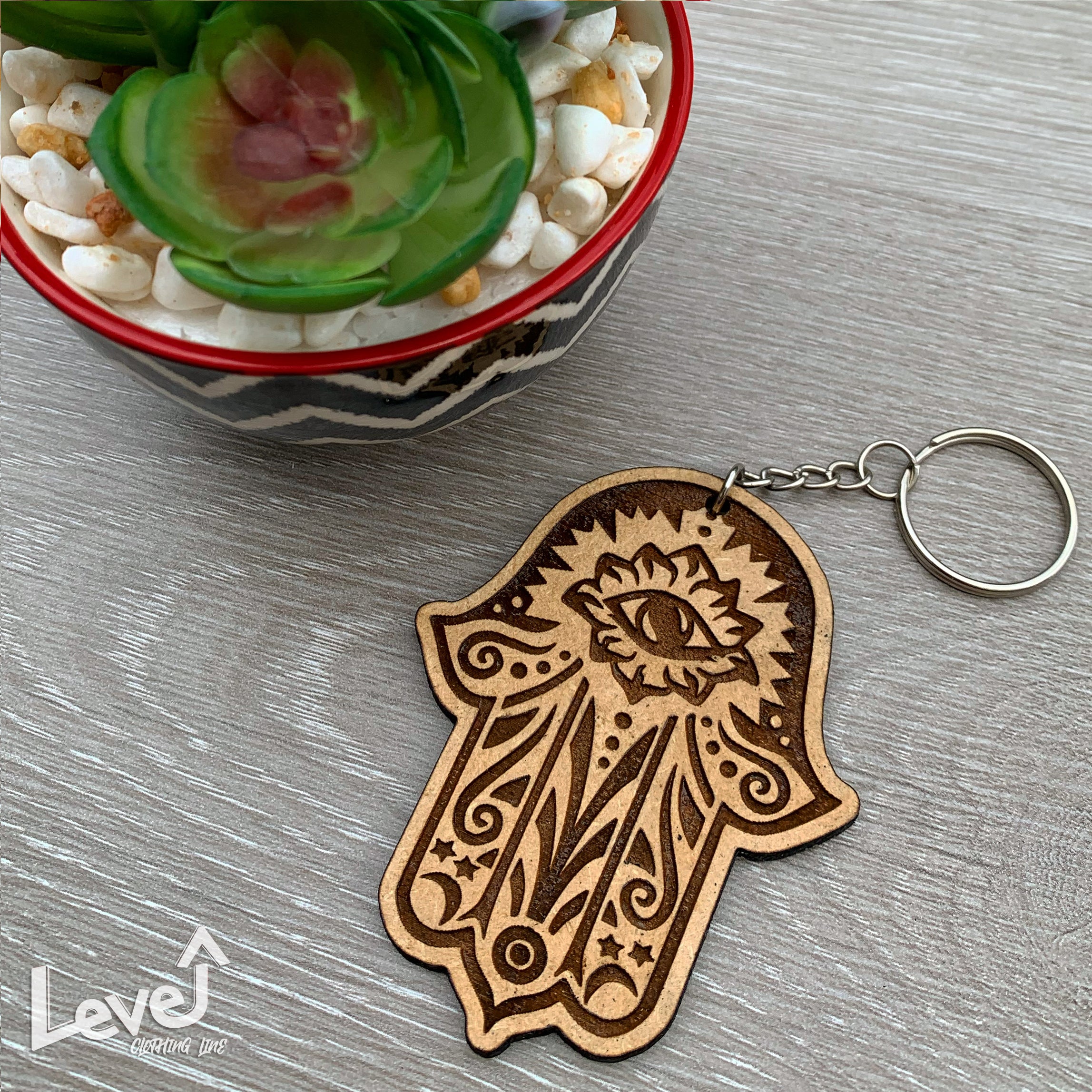 Spiritual Wood Keychains