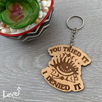 Spiritual Wood Keychains