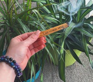 Set of 5 Engraved Affirmation Palo Santo Sticks