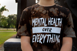 Mental Health over Everything Acid Wash Shirt