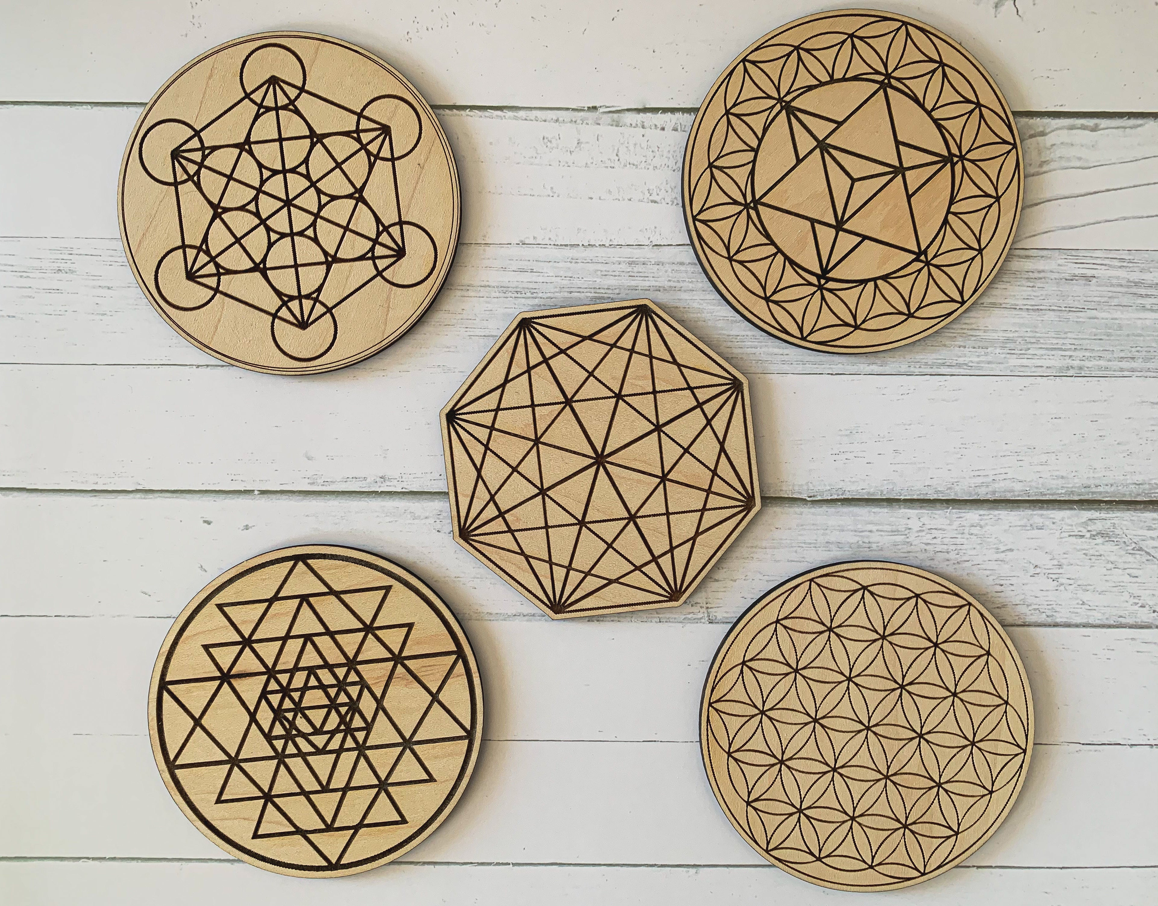 Sacred Geometry Coasters