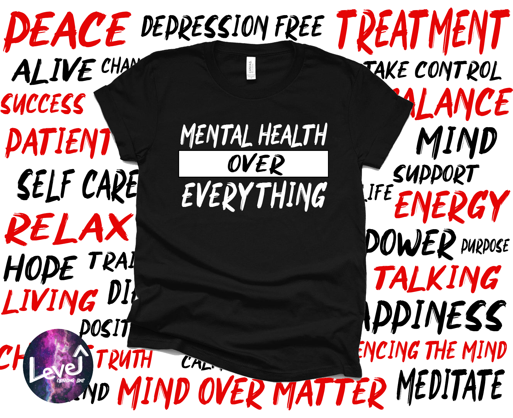 Mental Health over Everything Solid Shirt